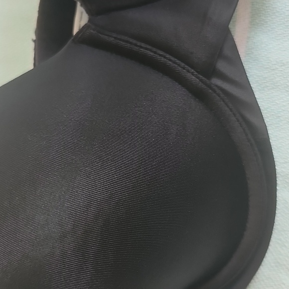 Maidenform Stay Put Strapless Underwire Bra 38DD Like New Black - Picture 2 of 7